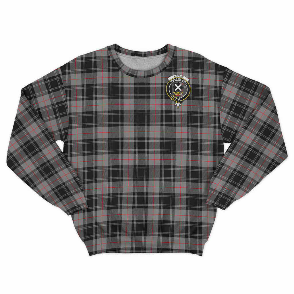 Moffat Tartan Sweatshirt with Family Crest - Tartan Vibes Clothing