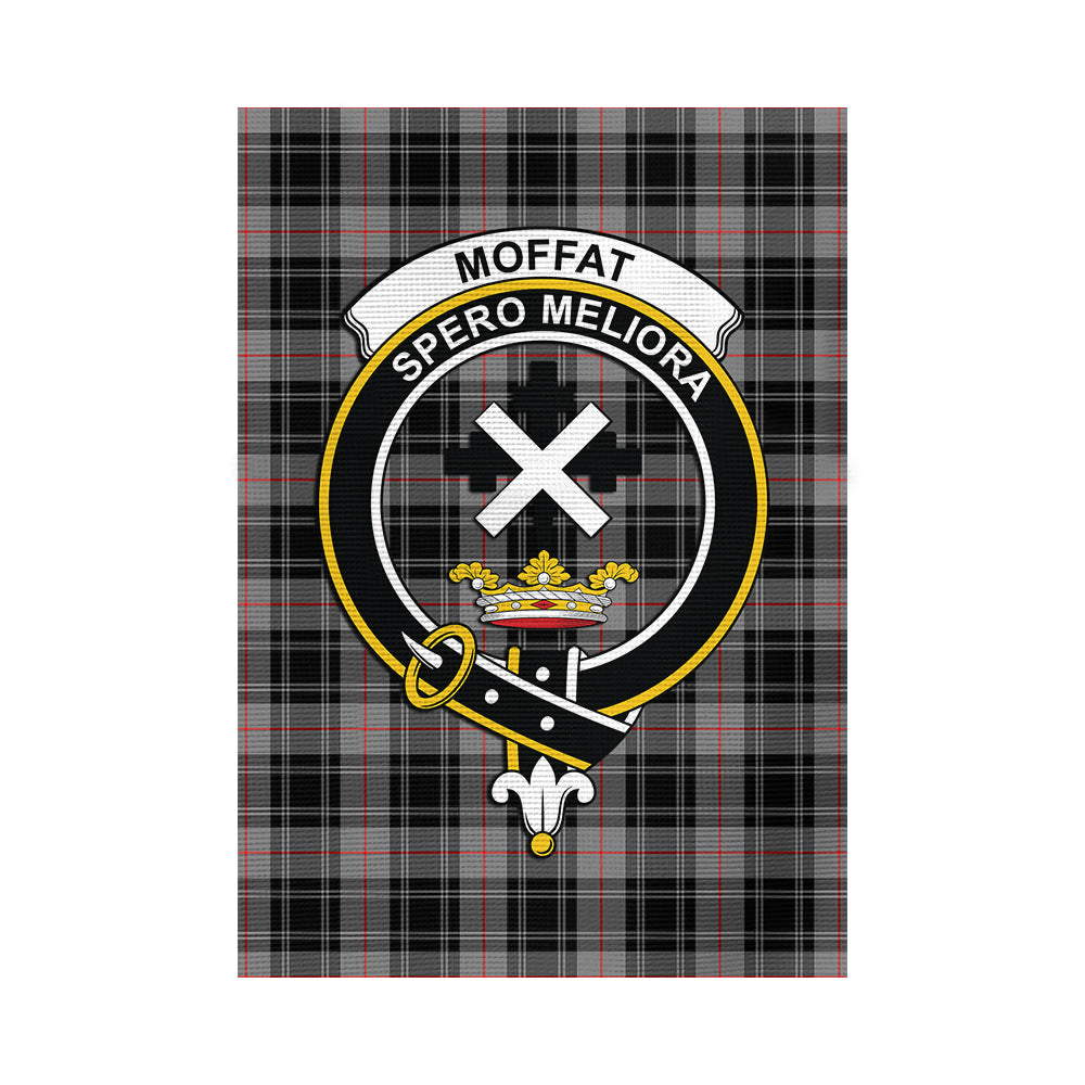 Moffat Tartan Flag with Family Crest - Tartan Vibes Clothing