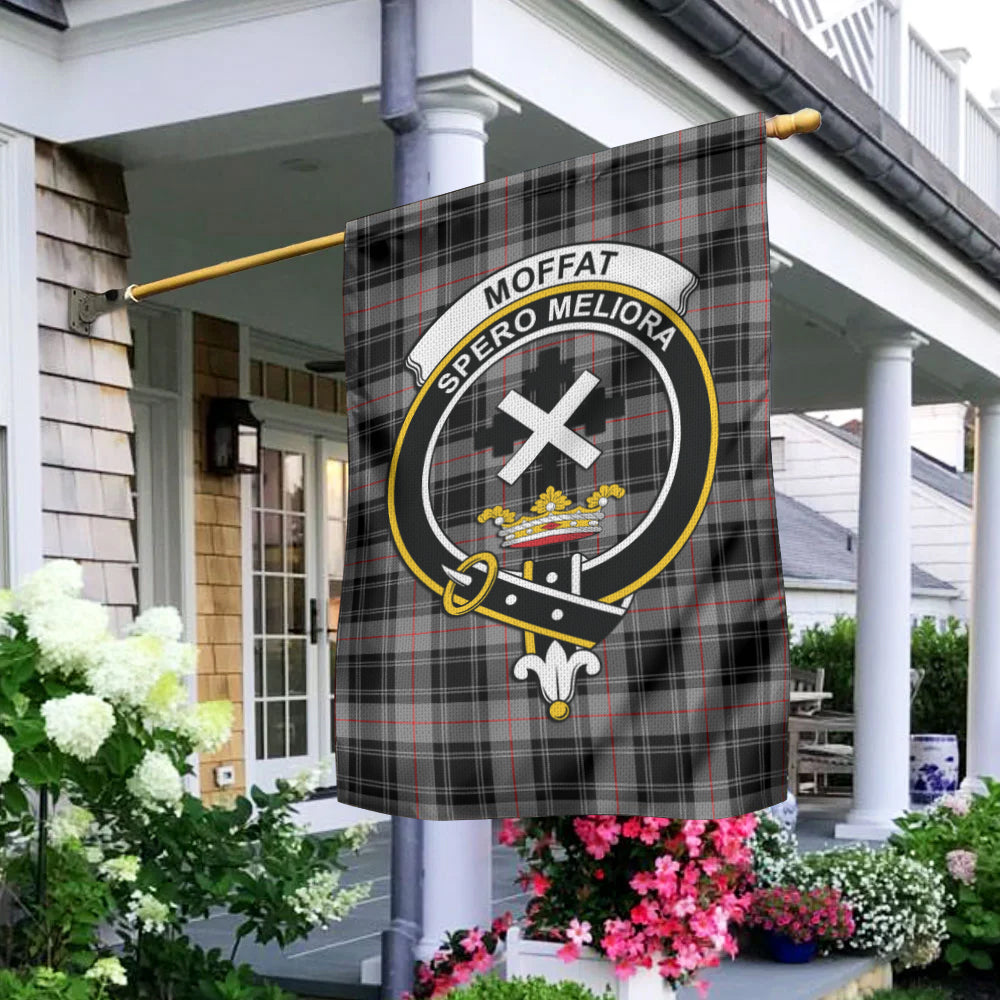 Moffat Tartan Flag with Family Crest - Tartan Vibes Clothing