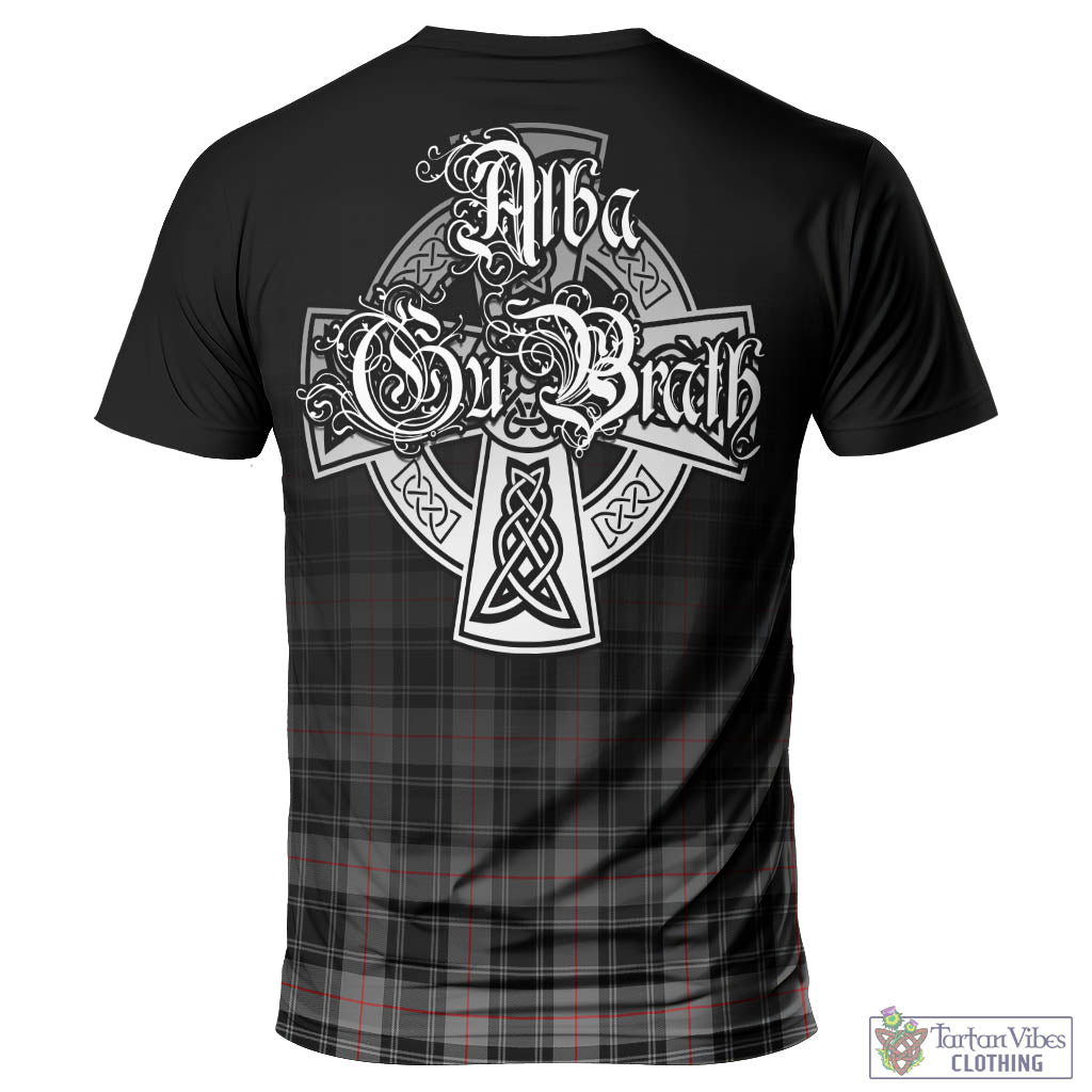 Tartan Vibes Clothing Moffat Modern Tartan T-Shirt Featuring Alba Gu Brath Family Crest Celtic Inspired