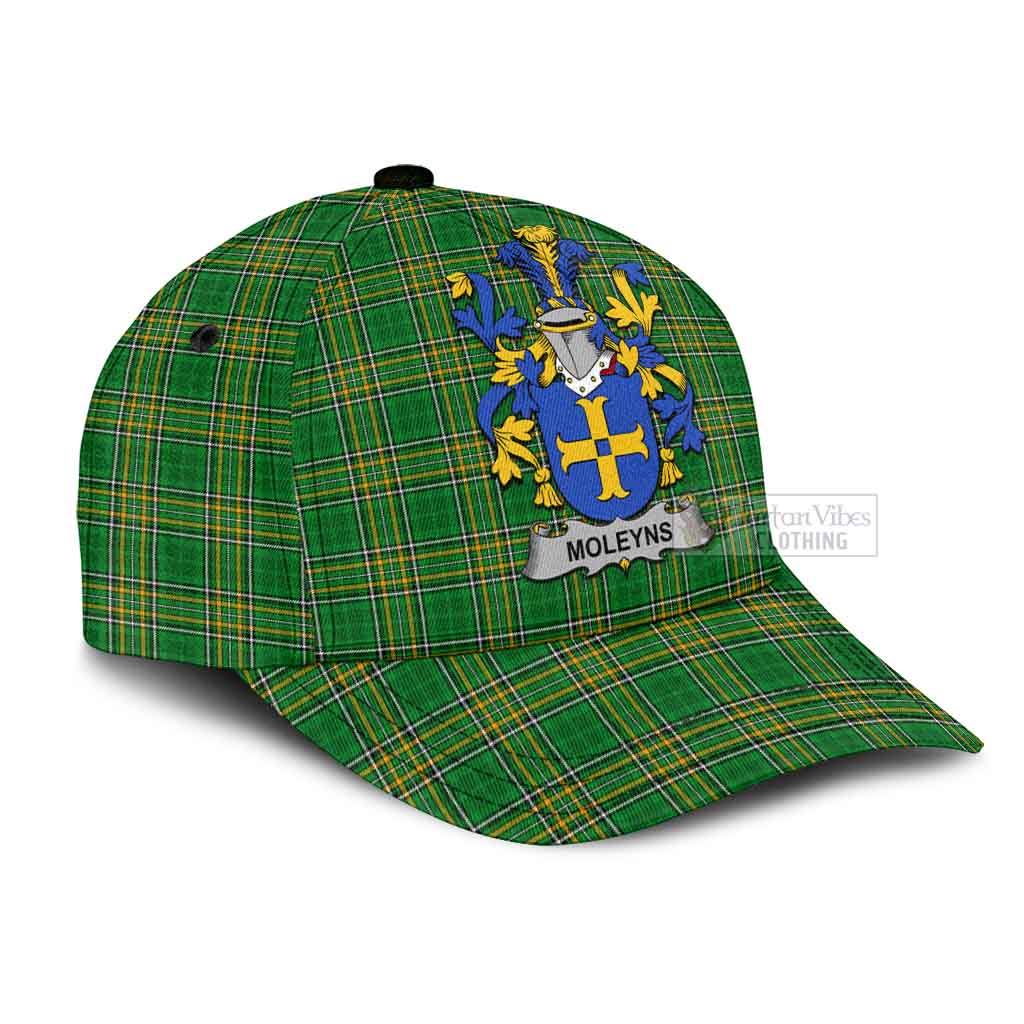 Moleyns Irish Clan Tartan Classic Baseball Cap with Coat of Arms - Tartan Vibes Clothing