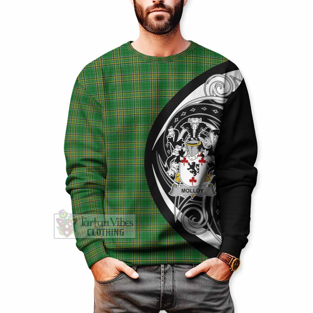 Molloy Irish Clan Sweatshirt Celtic Circle Style - Tartan Vibes Clothing