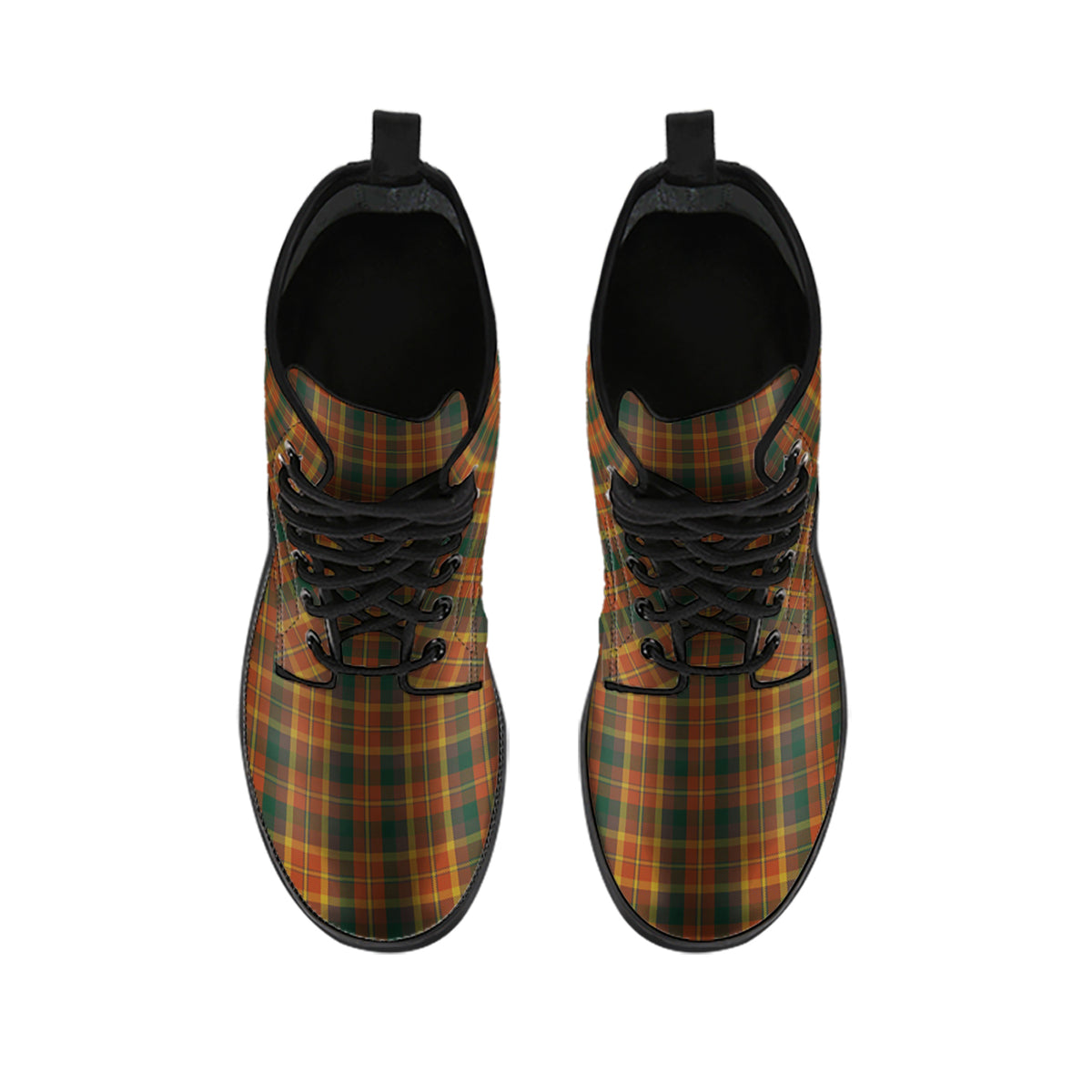 Monaghan County Ireland Tartan Leather Boots - Tartan Vibes Clothing