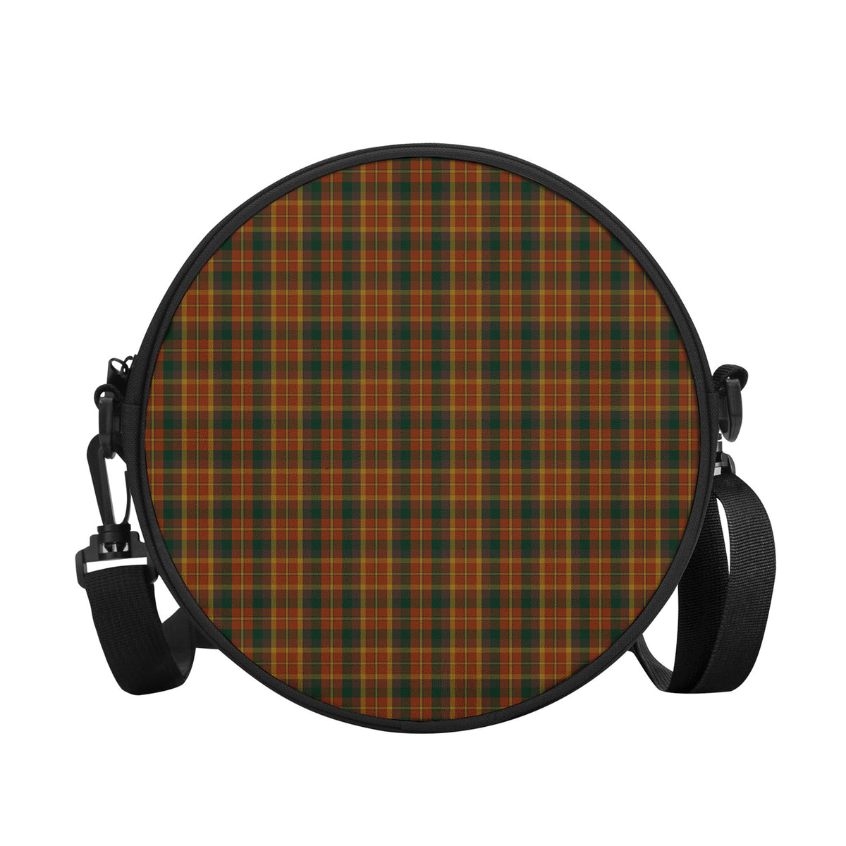 Monaghan County Ireland Tartan Round Satchel Bags - Tartan Vibes Clothing
