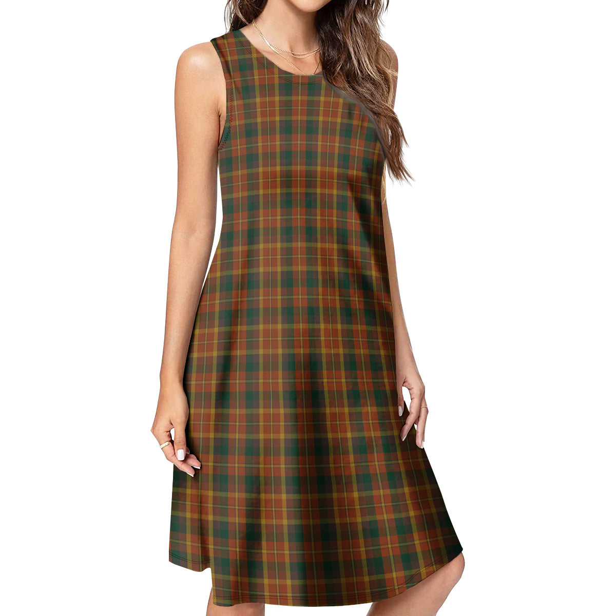 Monaghan County Ireland Tartan Womens Casual Dresses - Tartanvibesclothing