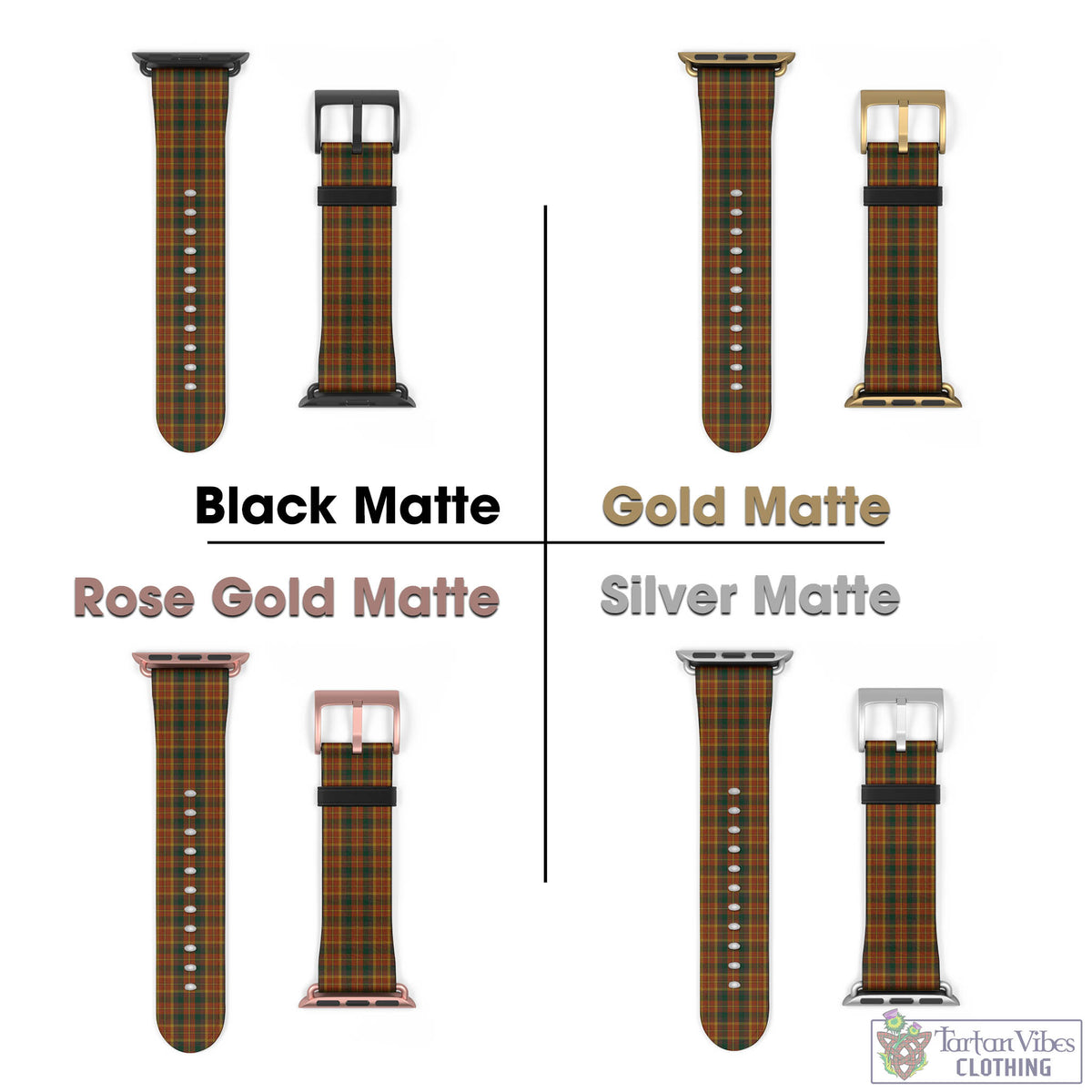 Monaghan County Ireland Tartan Watch Band 42 - 45 mm - Tartan Vibes Clothing