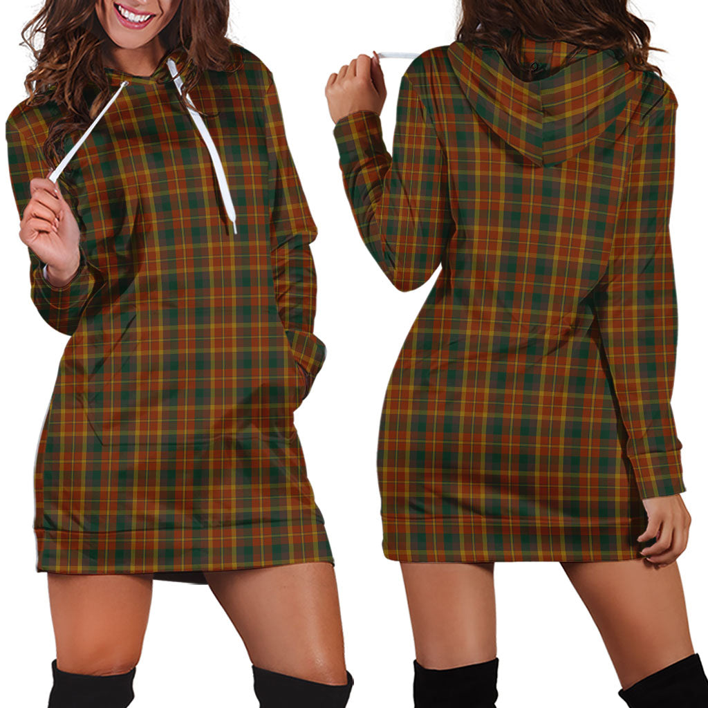 Monaghan County Ireland Tartan Hoodie Dress - Tartan Vibes Clothing