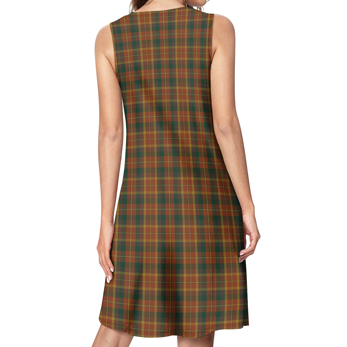 Monaghan County Ireland Tartan Womens Casual Dresses - Tartanvibesclothing