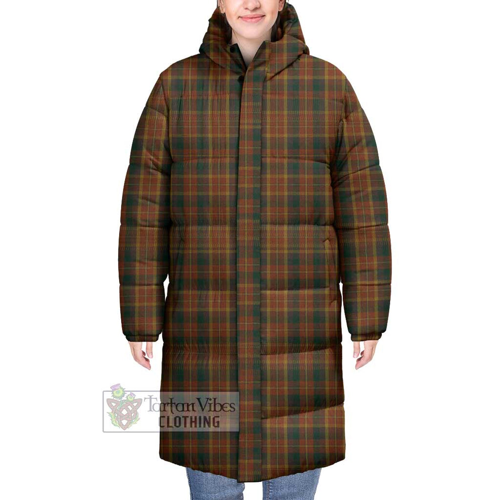 Tartan Vibes Clothing Monaghan County Ireland Tartan Long Down Jacket