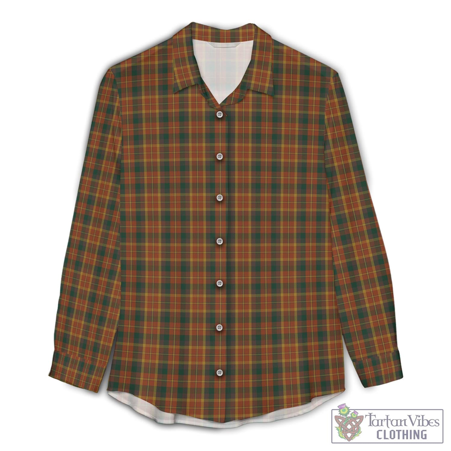 Monaghan County Ireland Tartan Womens Casual Shirt