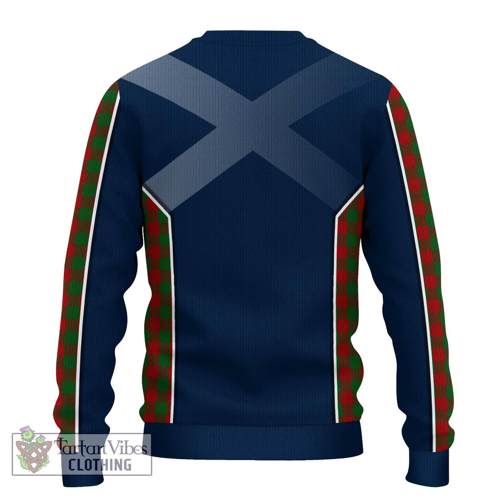 Moncreiffe Tartan Knitted Sweater with Family Crest and Lion Rampant Vibes Sport Style - Tartan Vibes Clothing