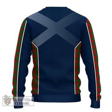 Moncreiffe Tartan Ugly Sweater with Family Crest and Lion Rampant Vibes Sport Style