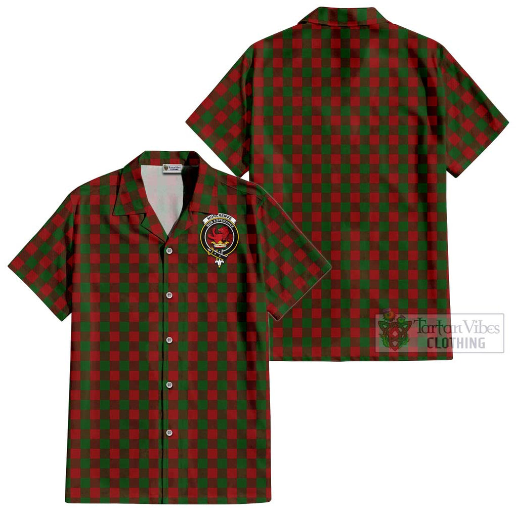 Moncreiffe Tartan Cotton Hawaiian Shirt with Family Crest Kid - Tartan Vibes Clothing