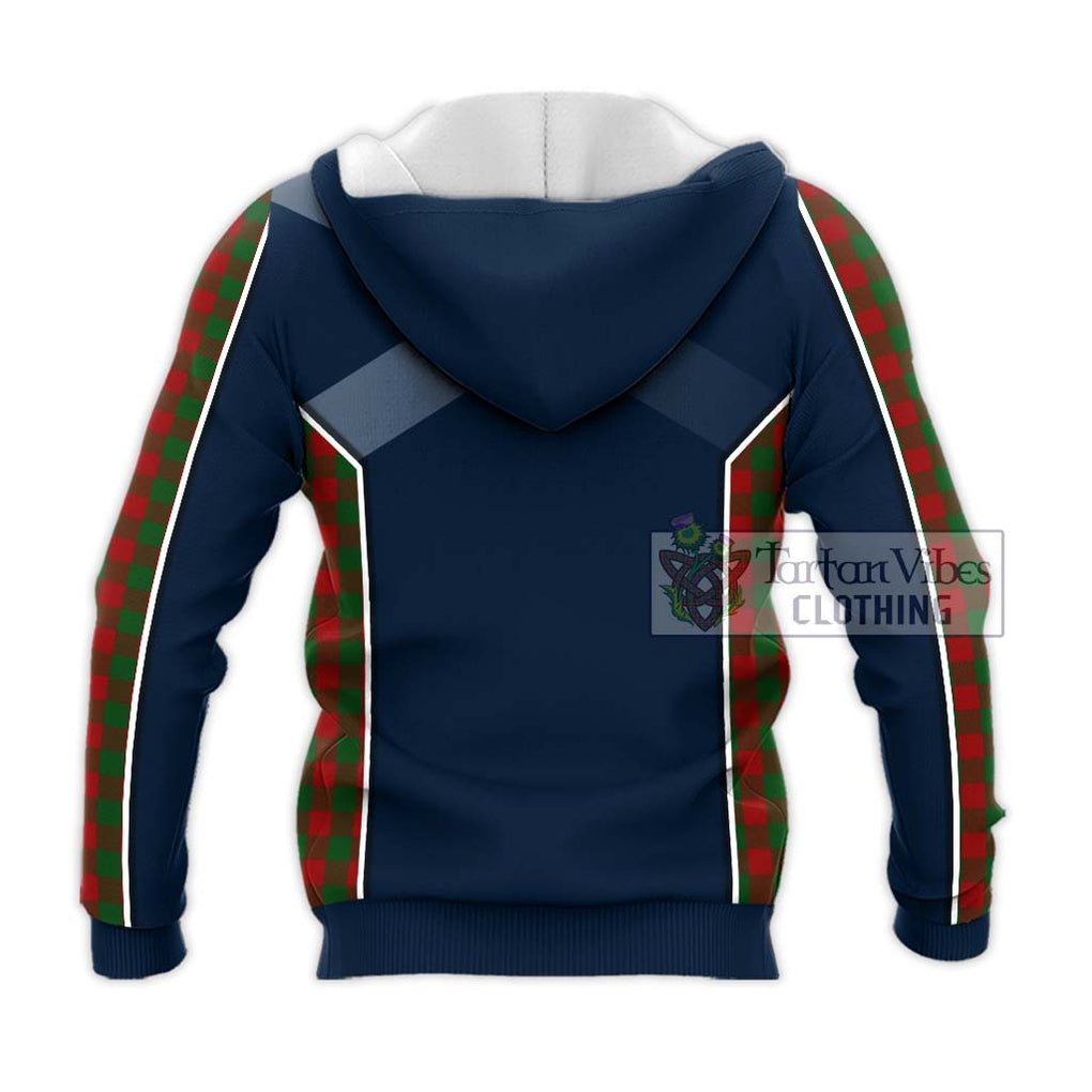 Moncreiffe Tartan Knitted Hoodie with Family Crest and Lion Rampant Vibes Sport Style - Tartan Vibes Clothing