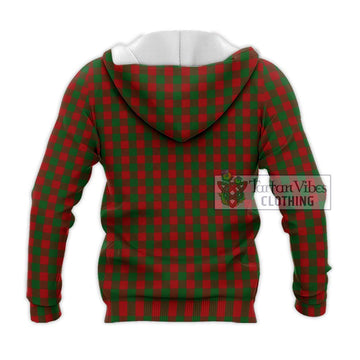 Moncreiffe Tartan Knitted Hoodie with Family Crest DNA In Me Style