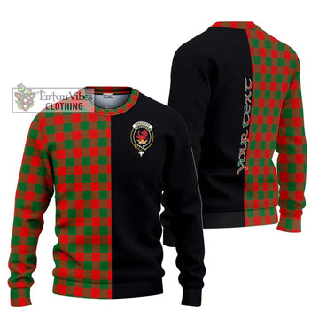 Moncreiffe Modern Tartan Ugly Sweater with Family Crest and Half Of Me Style