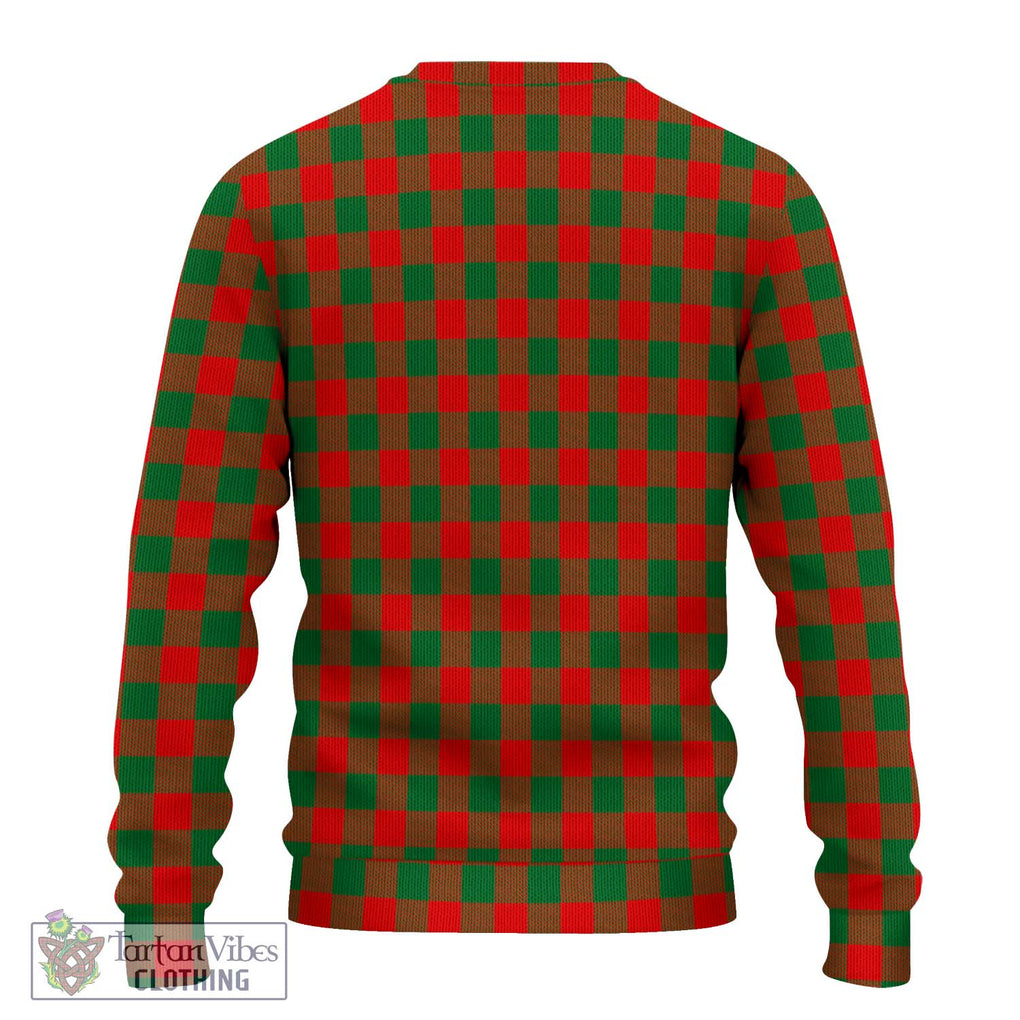 Moncreiffe Modern Tartan Knitted Sweater with Family Crest DNA In Me Style - Tartanvibesclothing Shop