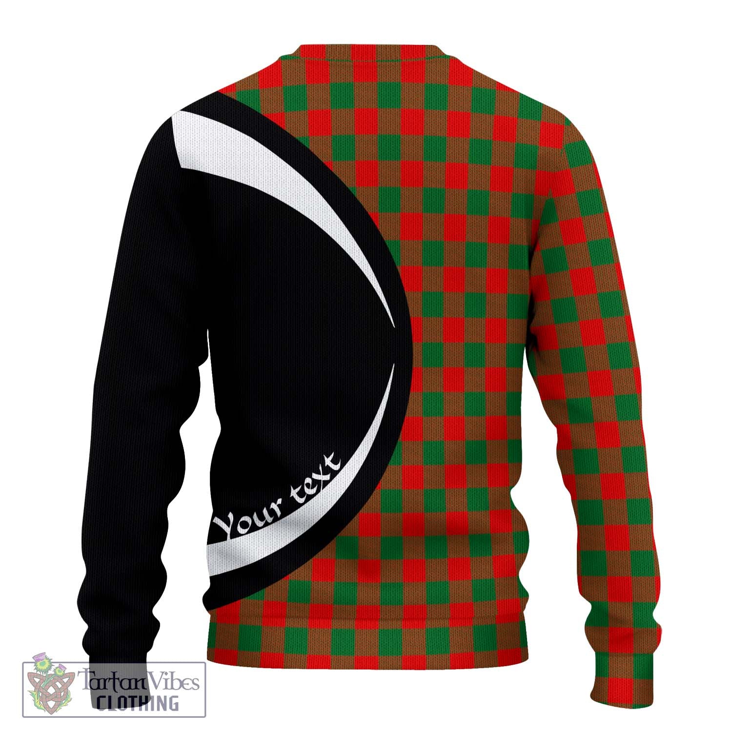 Moncreiffe Modern Tartan Knitted Sweater with Family Crest Circle Style - Tartan Vibes Clothing