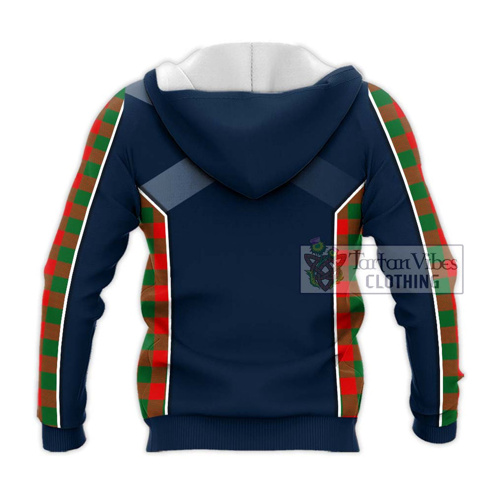 Moncreiffe Modern Tartan Knitted Hoodie with Family Crest and Lion Rampant Vibes Sport Style - Tartan Vibes Clothing