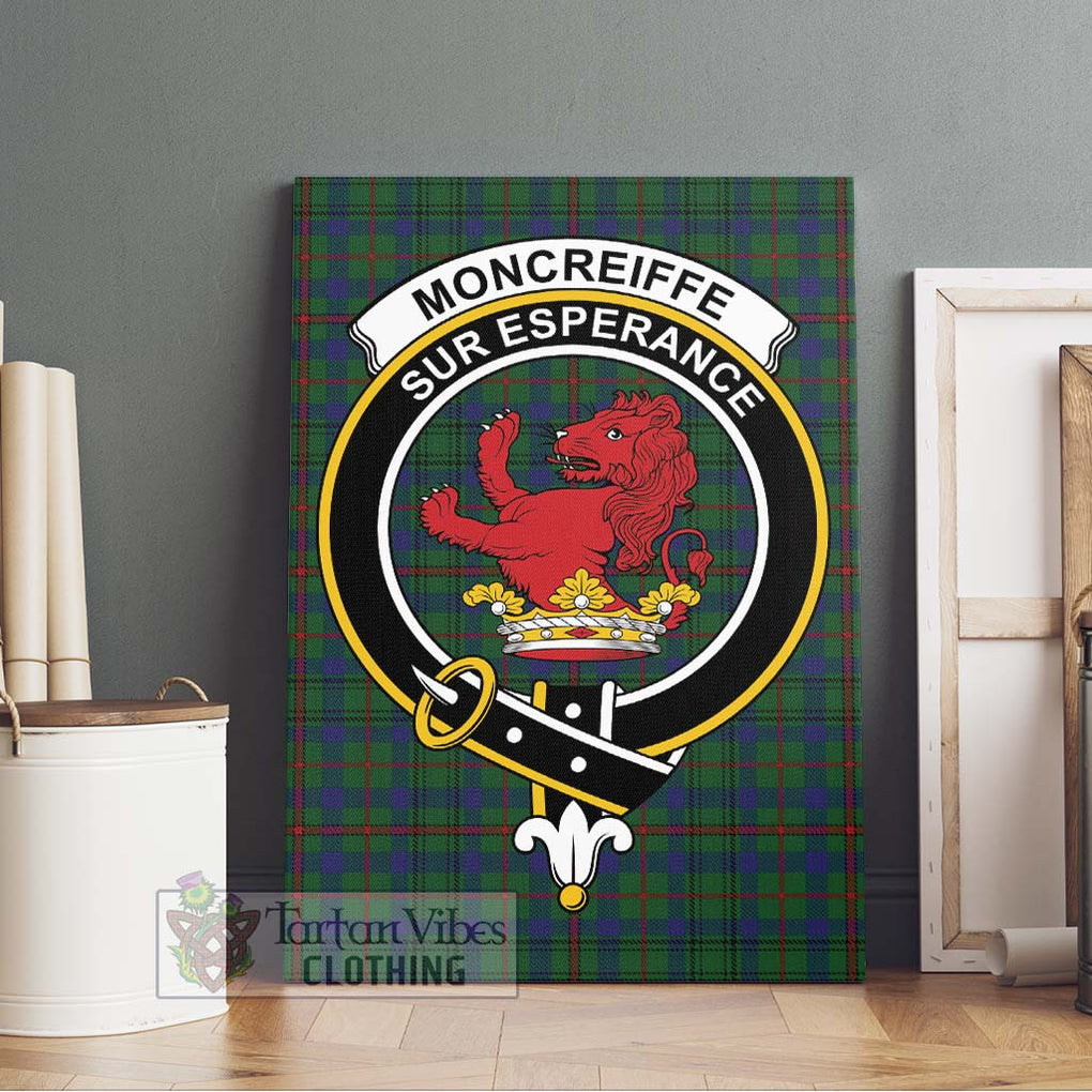 Moncreiffe of Atholl Tartan Canvas Print Wall Art with Family Crest Without Frame - Tartan Vibes Clothing