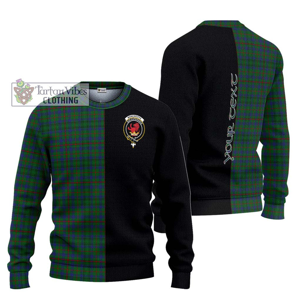 Moncreiffe of Atholl Tartan Knitted Sweater with Family Crest and Half Of Me Style Unisex - Tartanvibesclothing Shop