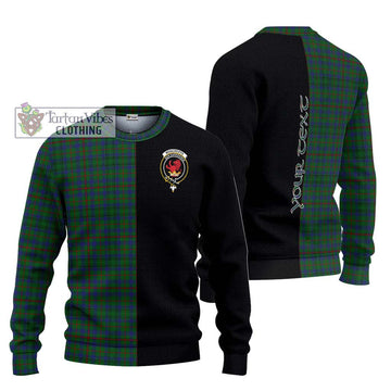 Moncreiffe of Atholl Tartan Ugly Sweater with Family Crest and Half Of Me Style