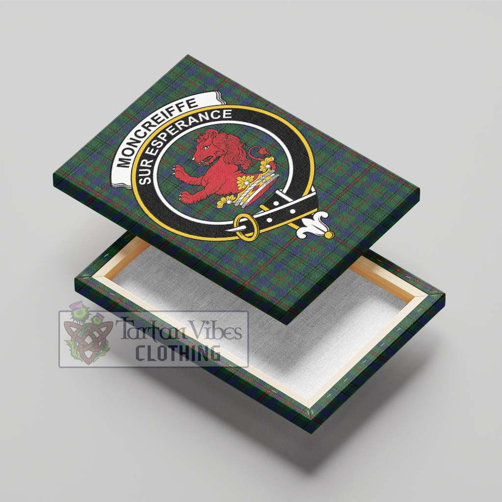 Moncreiffe of Atholl Tartan Canvas Print Wall Art with Family Crest - Tartan Vibes Clothing