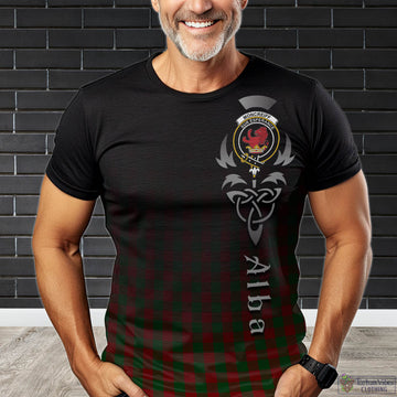 Moncrieff Tartan T-Shirt Featuring Alba Gu Brath Family Crest Celtic Inspired