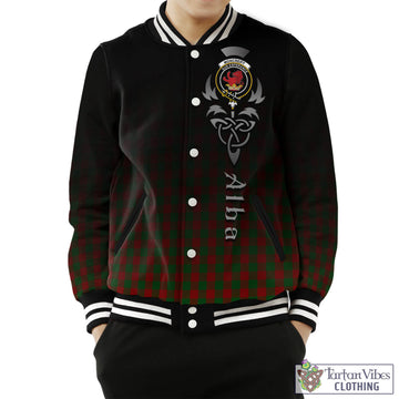 Moncrieff (Moncreiffe) Tartan Baseball Jacket Featuring Alba Gu Brath Family Crest Celtic Inspired