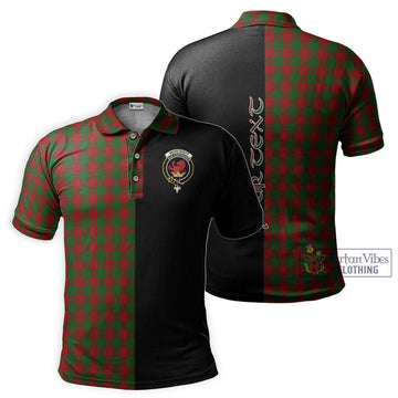 Moncrieff (Moncreiffe) Tartan Polo Shirt with Family Crest and Half Of Me Style