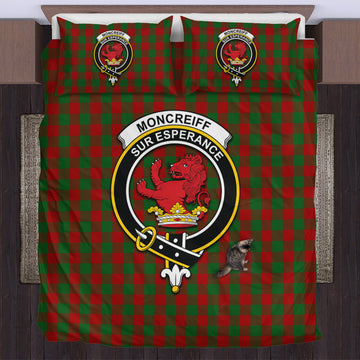 Moncrieff (Moncreiffe) Tartan Bedding Set with Family Crest