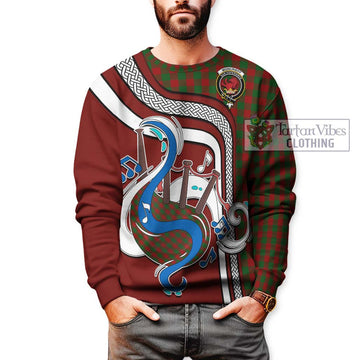 Moncrieff (Moncreiffe) Tartan Sweatshirt with Epic Bagpipe Style