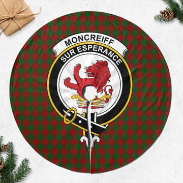 Moncrieff (Moncreiffe) Tartan Christmas Tree Skirt with Family Crest 47*47 inch - Tartan Vibes Clothing