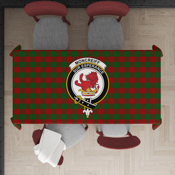 Moncrieff (Moncreiffe) Tartan Tablecloth with Family Crest