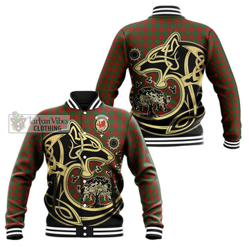 Moncrieff (Moncreiffe) Tartan Baseball Jacket with Family Crest Celtic Wolf Style