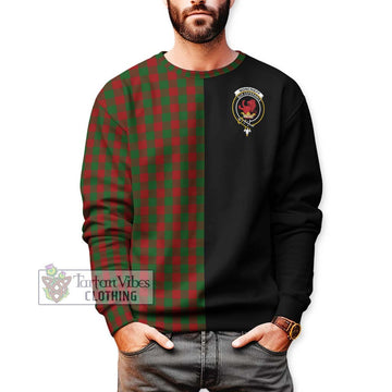 Moncrieff (Moncreiffe) Tartan Sweatshirt with Family Crest and Half Of Me Style