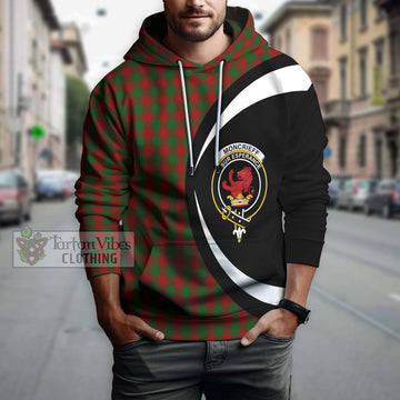 Moncrieff (Moncreiffe) Tartan Hoodie with Family Crest Circle Style