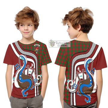 Moncrieff (Moncreiffe) Tartan Kid T-Shirt with Epic Bagpipe Style