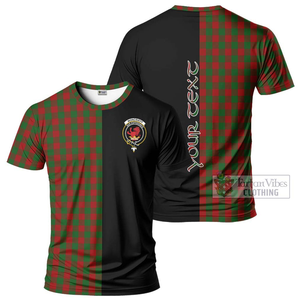 Moncrieff (Moncreiffe) Tartan T-Shirt with Family Crest and Half Of Me Style Kid's Shirt - Tartanvibesclothing Shop