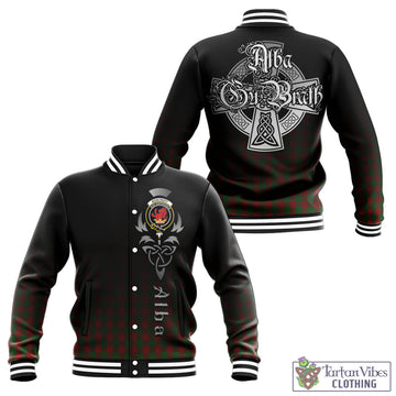 Moncrieff (Moncreiffe) Tartan Baseball Jacket Featuring Alba Gu Brath Family Crest Celtic Inspired