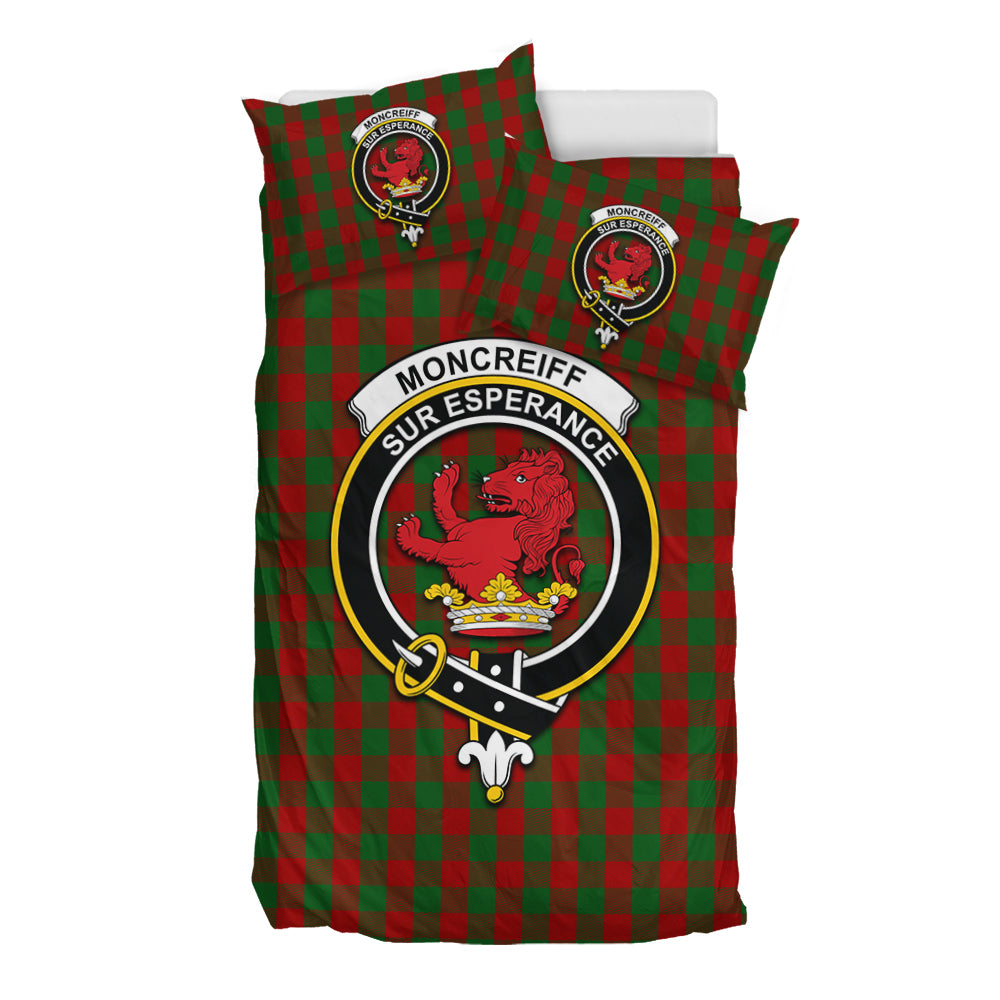 Moncrieff (Moncreiffe) Tartan Bedding Set with Family Crest - Tartan Vibes Clothing