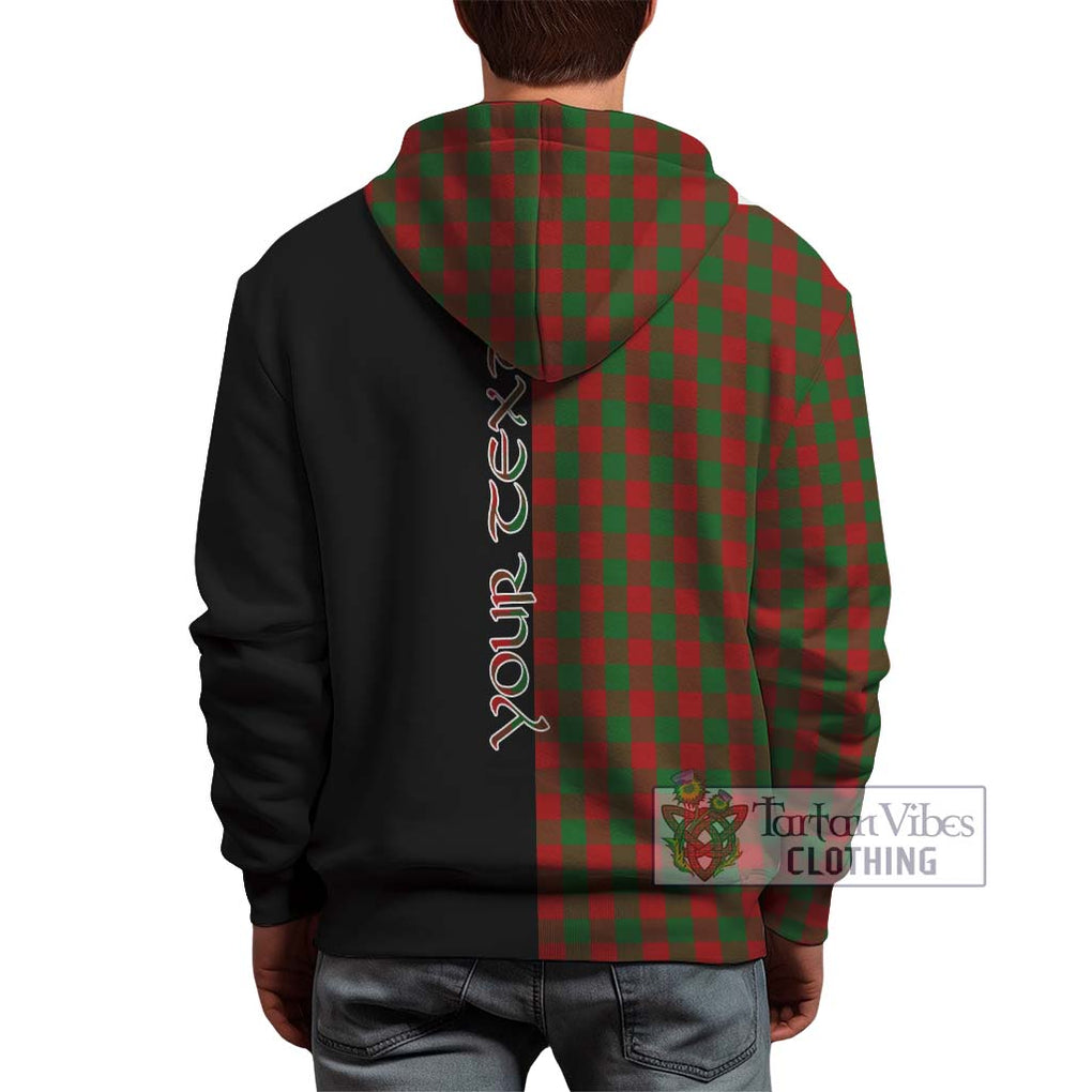 Moncrieff (Moncreiffe) Tartan Hoodie with Family Crest and Half Of Me Style - Tartanvibesclothing Shop