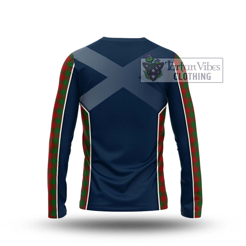 Moncrieff (Moncreiffe) Tartan Long Sleeve T-Shirt with Family Crest and Lion Rampant Vibes Sport Style - Tartan Vibes Clothing