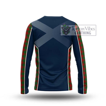 Moncrieff (Moncreiffe) Tartan Long Sleeve T-Shirt with Family Crest and Lion Rampant Vibes Sport Style