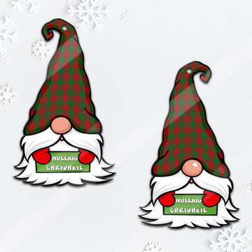 Moncrieff (Moncreiffe) Gnome Christmas Ornament with His Tartan Christmas Hat