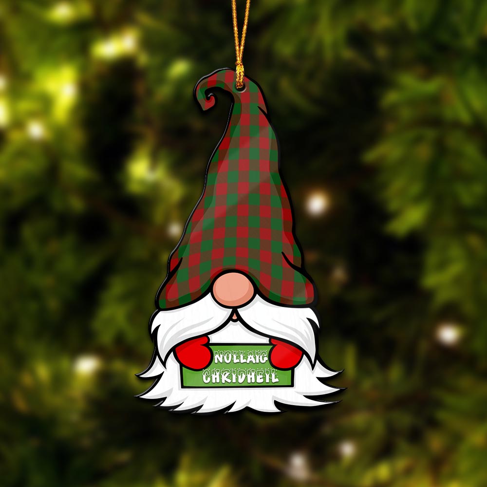 Moncrieff (Moncreiffe) Gnome Christmas Ornament with His Tartan Christmas Hat - Tartan Vibes Clothing