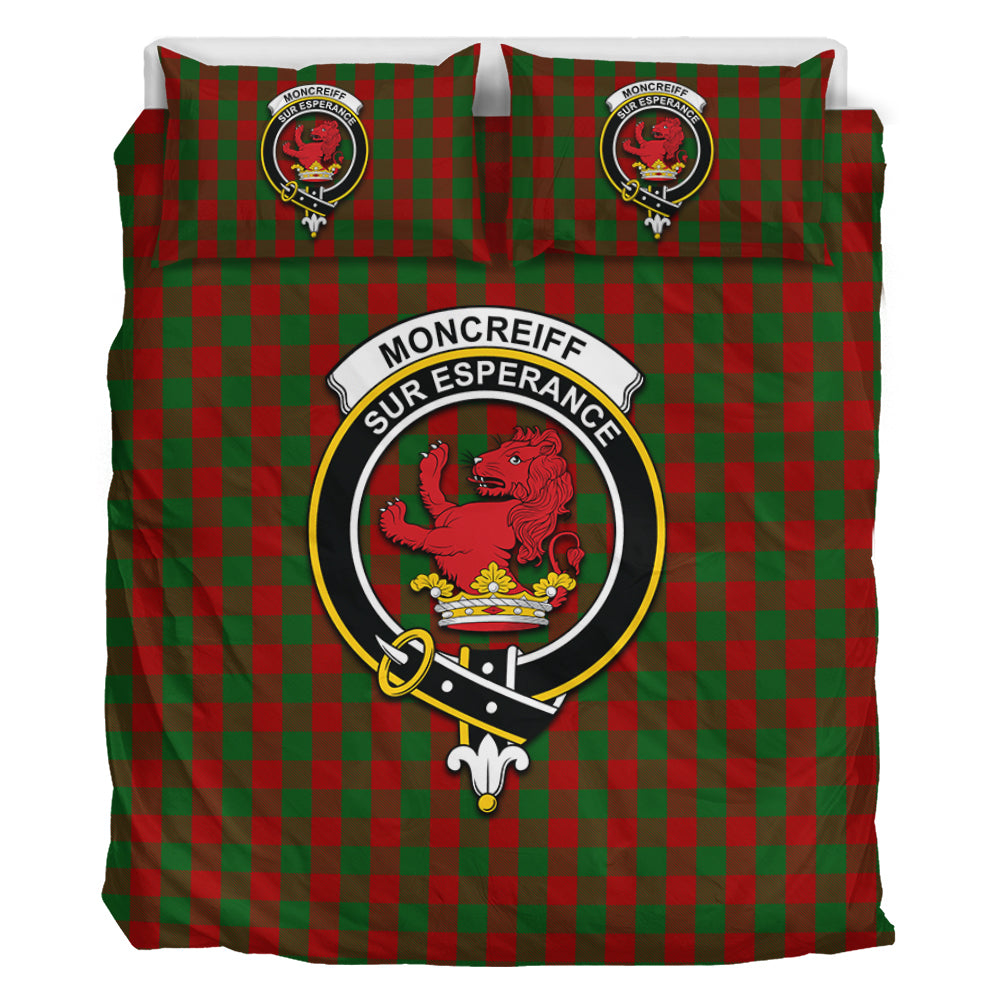 Moncrieff (Moncreiffe) Tartan Bedding Set with Family Crest - Tartan Vibes Clothing