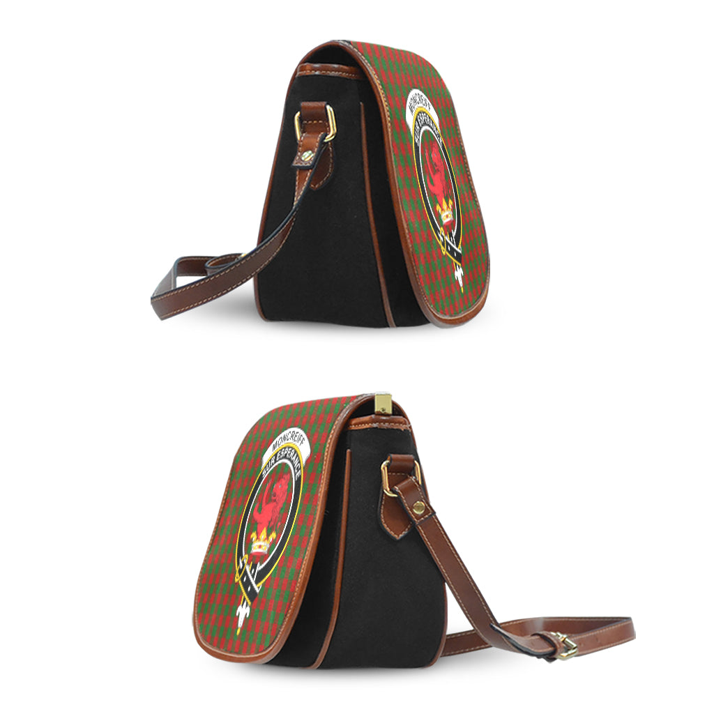 Moncrieff (Moncreiffe) Tartan Saddle Bag with Family Crest - Tartan Vibes Clothing
