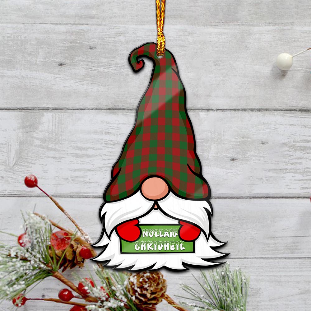 Moncrieff (Moncreiffe) Gnome Christmas Ornament with His Tartan Christmas Hat - Tartan Vibes Clothing