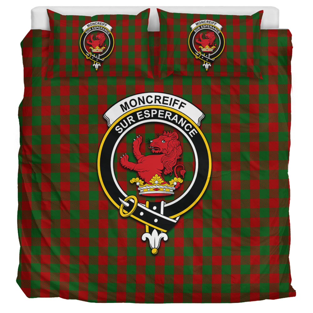 Moncrieff (Moncreiffe) Tartan Bedding Set with Family Crest UK Bedding Set UK Super King 104*94 inch - Tartan Vibes Clothing